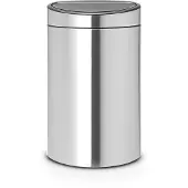 Brabantia Touch Bin Prullenbak - 10+23 liter - Afvalscheiding - Matt Steel Fingerprint Proof