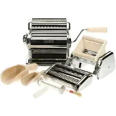 Imperia Fabbrica della Pasta pastamachine geschenkset met 3 opzetstukken