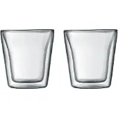 Bodum Canteen dubbelwandige glazen klein - 0,1 liter - set van 2