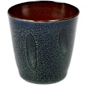 Serax Terres de Rêves beker conisch 150 ml ø 7 cm stoneware donkerblauw-rust
