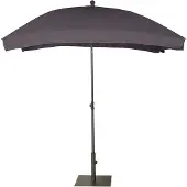 Platinum Stokparasol Aruba Volant Anthracite (200 x 130 cm)