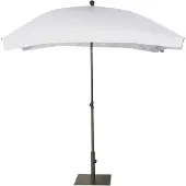 Platinum Stokparasol Aruba Volant White (200 x 130 cm)