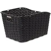 Basil Weave WP Fietsmand - Achter - Kunststof - Inclusief Bevestigingssysteem - Zwart