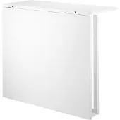 String klaptafel Wit-witte metalen poten