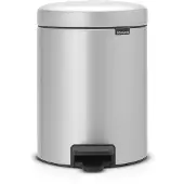 Brabantia NewIcon Pedaalemmer 5 Liter Metallic Grijs