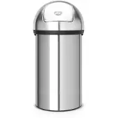Brabantia Push Bin Prullenbak - 60 liter - Matt Steel