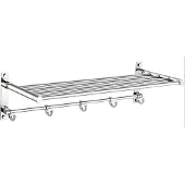 Best design Wand handdoekrek Clips 60x22.5cm Chroom