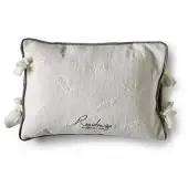 Rivièra Maison sierkussenhoes Residenza Feather (30x40cm) Wit