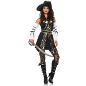 Leg avenue 4PC. Zwarte Zee Buccaneer jurk