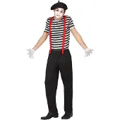 Generik Mime outfit voor mannen - Verkleedkleding - XL