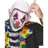 Vegaoo Gehechte schedel clownsmasker voor volwassenen
