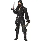Vegaoo Zwart piratenkostuum voor mannen