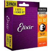 Elixir 80/20 Nanoweb 11-52 3 Pack