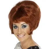 Smiffys Mooie bruine pruik 60s Bijenkorf Tessa