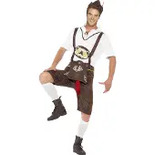 Vegaoo Grappig Oktoberfest Beiers Lederhosen kostuum voor mannen | maat M