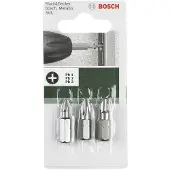 Bosch 2607001757 Kruis-bit PH 1, PH 2, PH 3 Extra hard E 6.3 3 stuk(s)