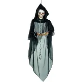 Boland Halloween Decoratie Schedelspook Zwart / Wit 18 X 48 X 150 Cm