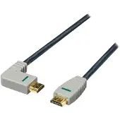 Bandridge HDMI 1.4 High Speed with Ethernet kabel haaks naar rechts - 1 meter
