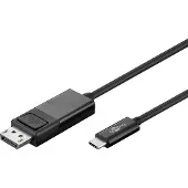 Pro USB-C naar DisplayPort kabel, zwart 4k@60Hz, 1,20 m