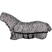 Horka vliegendeken met vliegenmasker zebraprint maat 105/155