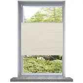 vidaXL Plisséjaloezie 70x125 cm crème online kopen