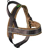 Hunter harnas voor hond norweger racing nylon bruin / cognac Medium 52-62x2,5 cm