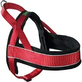 Hunter Harnas Noors Racing Nylon Rood / Zwart (Hond, Algemeen), Kraag + Leiband