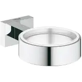 GROHE Essentials Cube wandhouder voor glas of zeepschaal Chroom