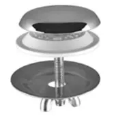 Dornbracht Tara Kraangatafdekking Chroom 1271597000