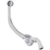 Mcalpine badafvoer en overloopcombinatie met waste voor normaal bad 40mm chroom 0056505