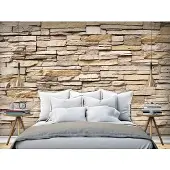 Karo-art Fotobehang - Decoratieve Stenen muur