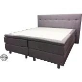 Slaaploods.nl Dana - Boxspring inclusief matras - 90x210 cm - Grijs