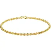 Trendjuwelier huiscollectie Armband Goud Koord 2,7 mm 19 cm