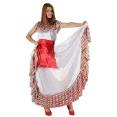 Atosa Mexican Woman Costume Oranje M-L Kinderen