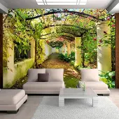 Karo-art Fotobehang - Pergola