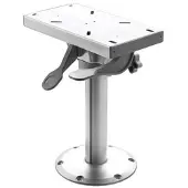 VETUS Foot Seat Fixed Height Detachable Sliding 38 Cm Zilver