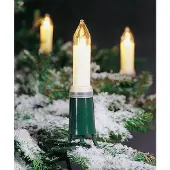 Konstsmide - Boomketting, schachtkaarsen, stekker die in twee delen kan, 16 heldere lampen, 230V, voor buitengebruik, groene kabel; 1131-000