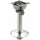 VETUS Foot Seat Fixed Height Detachable Swivel 38 Cm Zilver