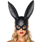 Vuxen Masquerade Zwart Masker Konijn