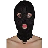 Ouch! BDSM masker van netstof met D-ring