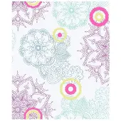 Tapetit.fi Village People dessin grijs/roze/grn behang (vliesbehang, roze)