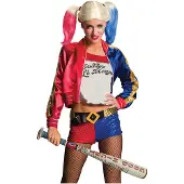 Generik Opblaasbare Harley Quinn knuppel - Suicide Squad - Verkleedaccessoire
