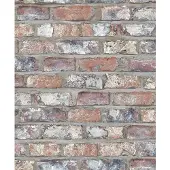 Dutch Wallcoverings behang bakstenen meerkleurig ew3103