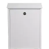 Allux Wandbrievenbus 200h - Staal - Wit - 38x39x14cm