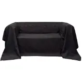 vidaXL Bankhoes 270x350 cm microsuède antraciet