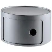 Kartell Componibili Rond Element Low | Silver