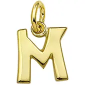 Trendjuwelier huiscollectie Hanger Geelgoud Letter M