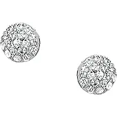 TFT Oorknoppen Zirkonia Zilver Gerhodineerd Glanzend