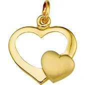 Trendjuwelier huiscollectie 4013756 Gouden bedel hart