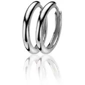 Zinzi zilveren oorringen 17 x 2mm glad met luxe klapsluiting ZIO402
